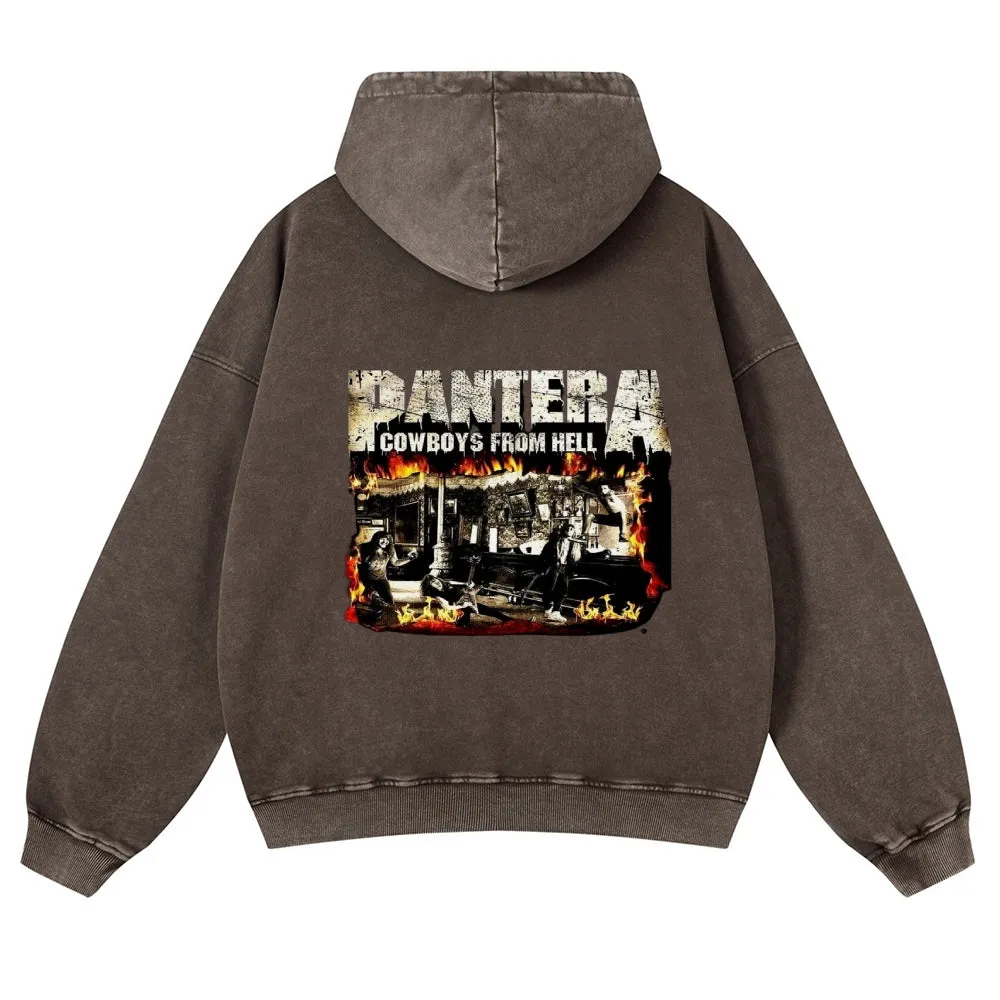 Mens Vintage Pantera Rock Hoodies