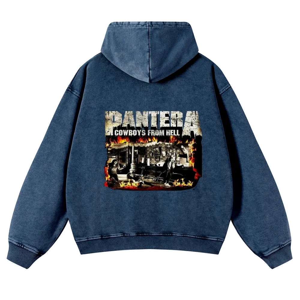 Mens Vintage Pantera Rock Hoodies