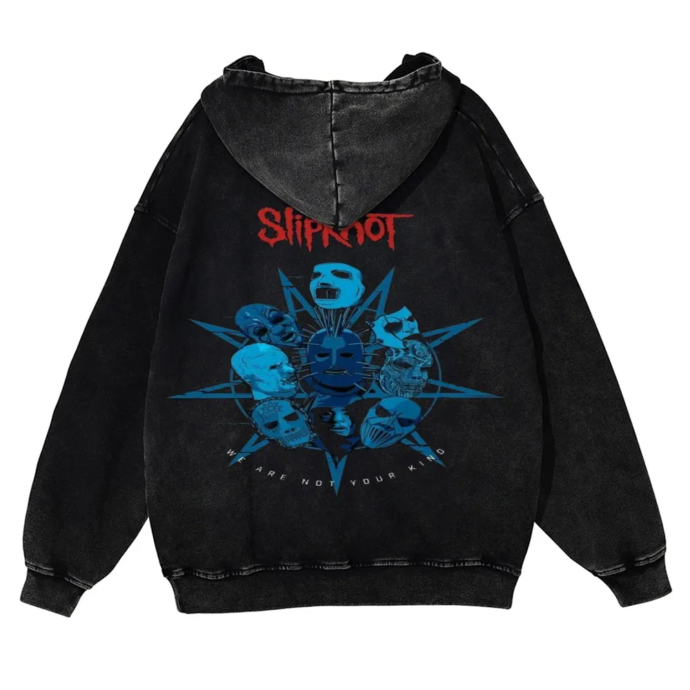 Mens Vintage Slipknot Rock Band Hoodies