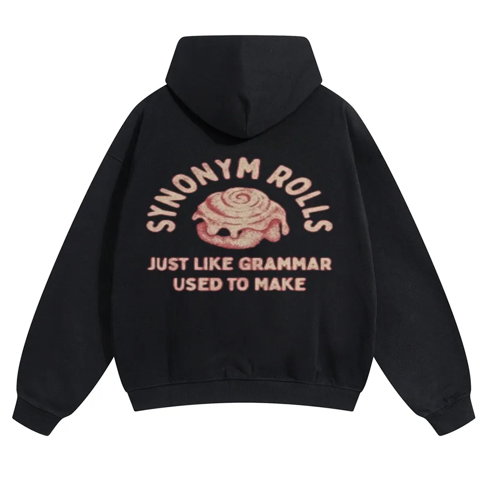 Mens Vintage Synonym Rolls Hoodies