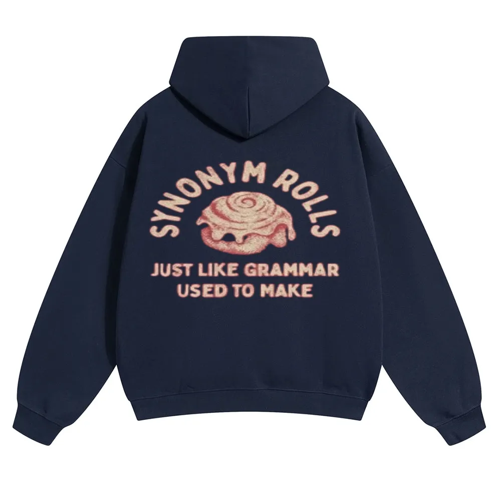 Mens Vintage Synonym Rolls Hoodies