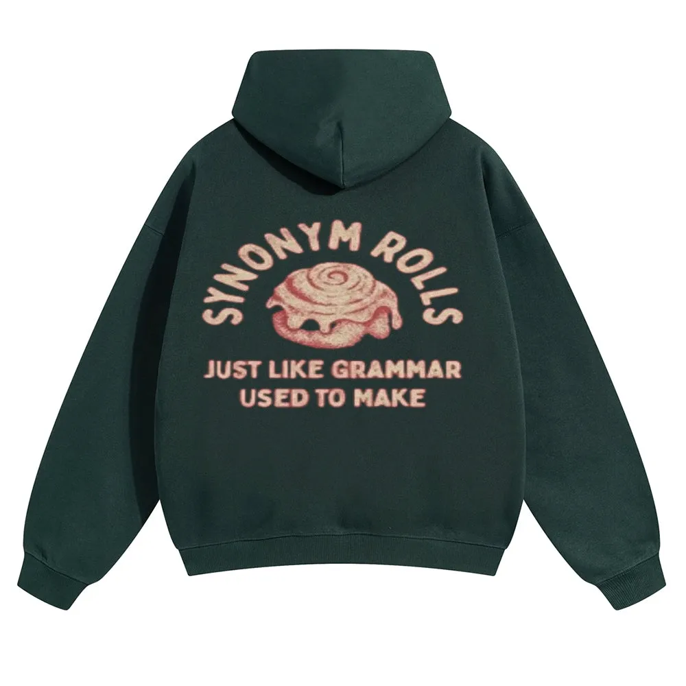 Mens Vintage Synonym Rolls Hoodies