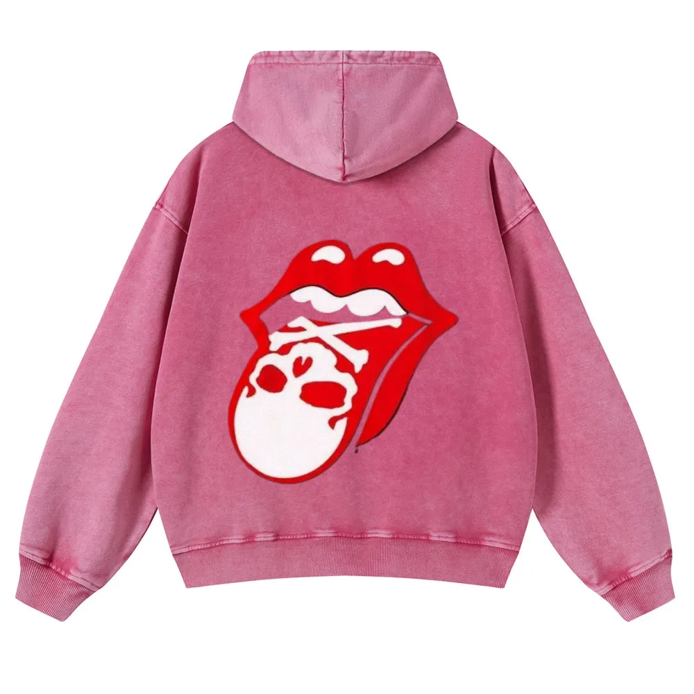 Mens Vintage The Rolling Stones Rock Band Hoodies