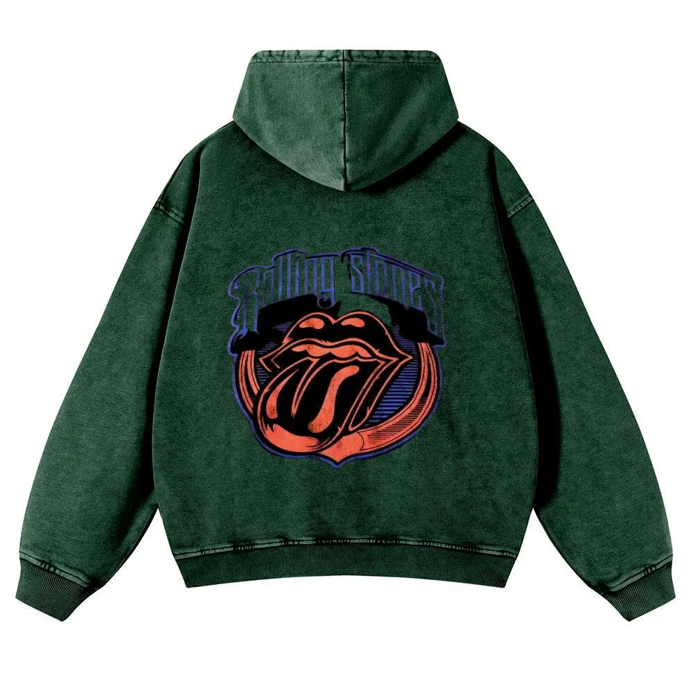 Mens Vintage The Rolling Stones Rock Band Hoodies