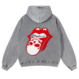 Mens Vintage The Rolling Stones Rock Band Hoodies