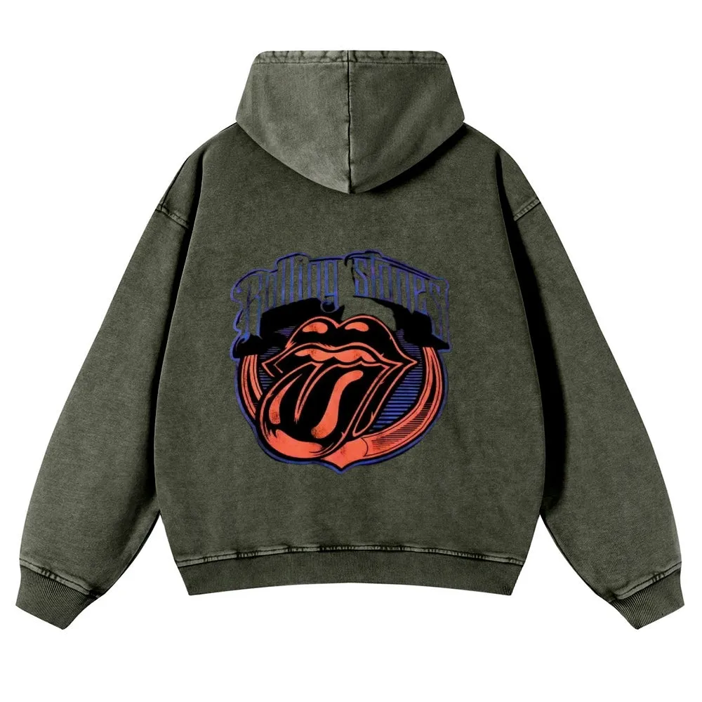 Mens Vintage The Rolling Stones Rock Band Hoodies