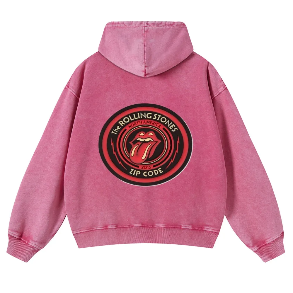 Mens Vintage The Rolling Stones Rock Band Hoodies