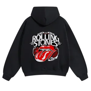 Mens Vintage The Rolling Stones Rock Band Hoodies