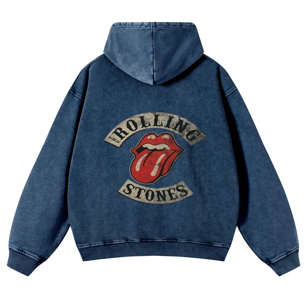 Mens Vintage The Rolling Stones Rock Band Hoodies