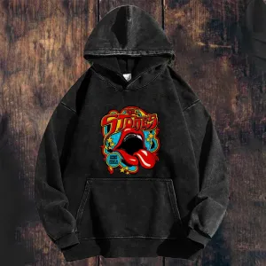 Mens Vintage The Rolling Stones Rock Band Hoodies