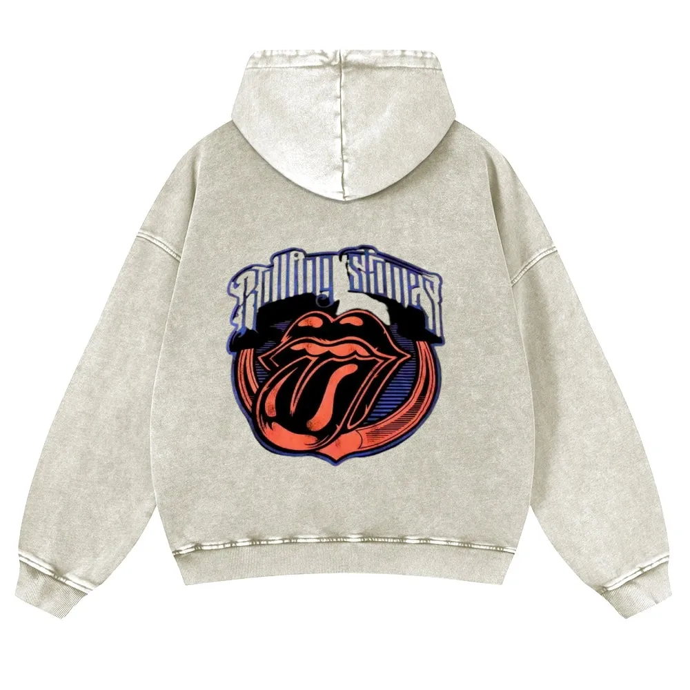 Mens Vintage The Rolling Stones Rock Band Hoodies