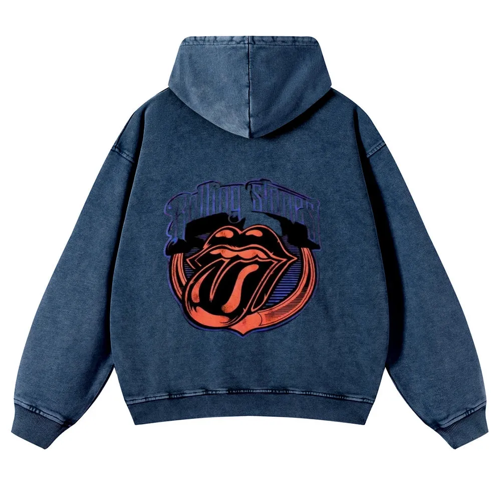 Mens Vintage The Rolling Stones Rock Band Hoodies