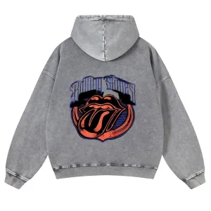 Mens Vintage The Rolling Stones Rock Band Hoodies