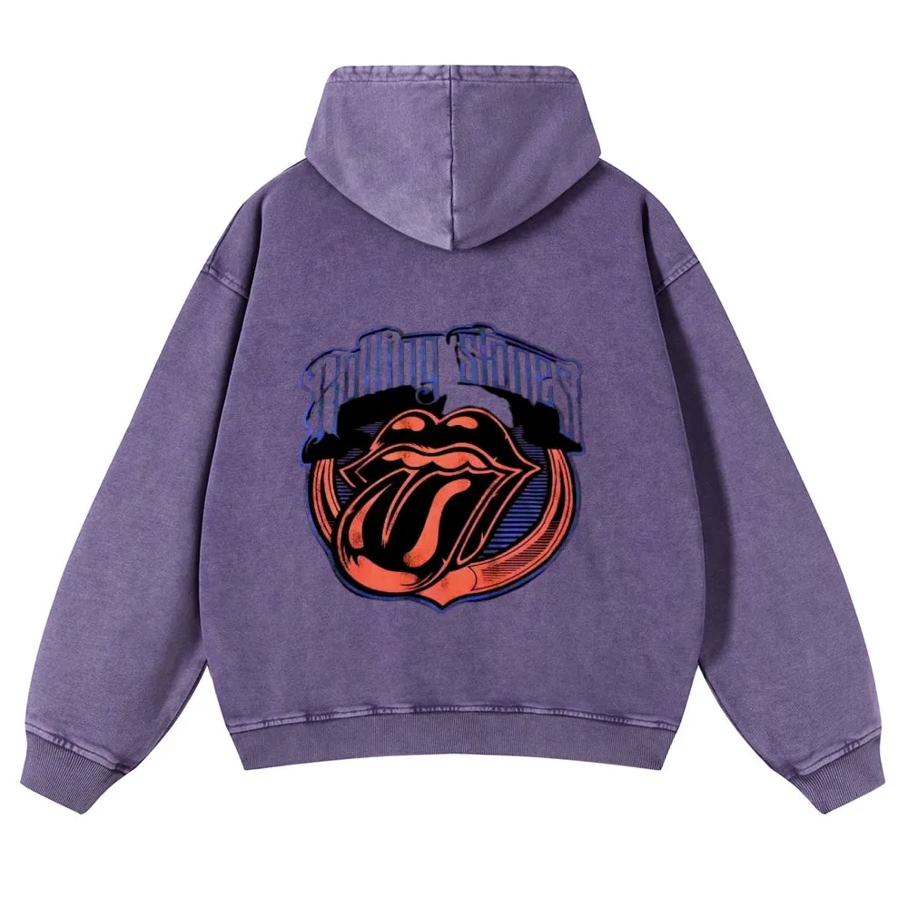 Mens Vintage The Rolling Stones Rock Band Hoodies