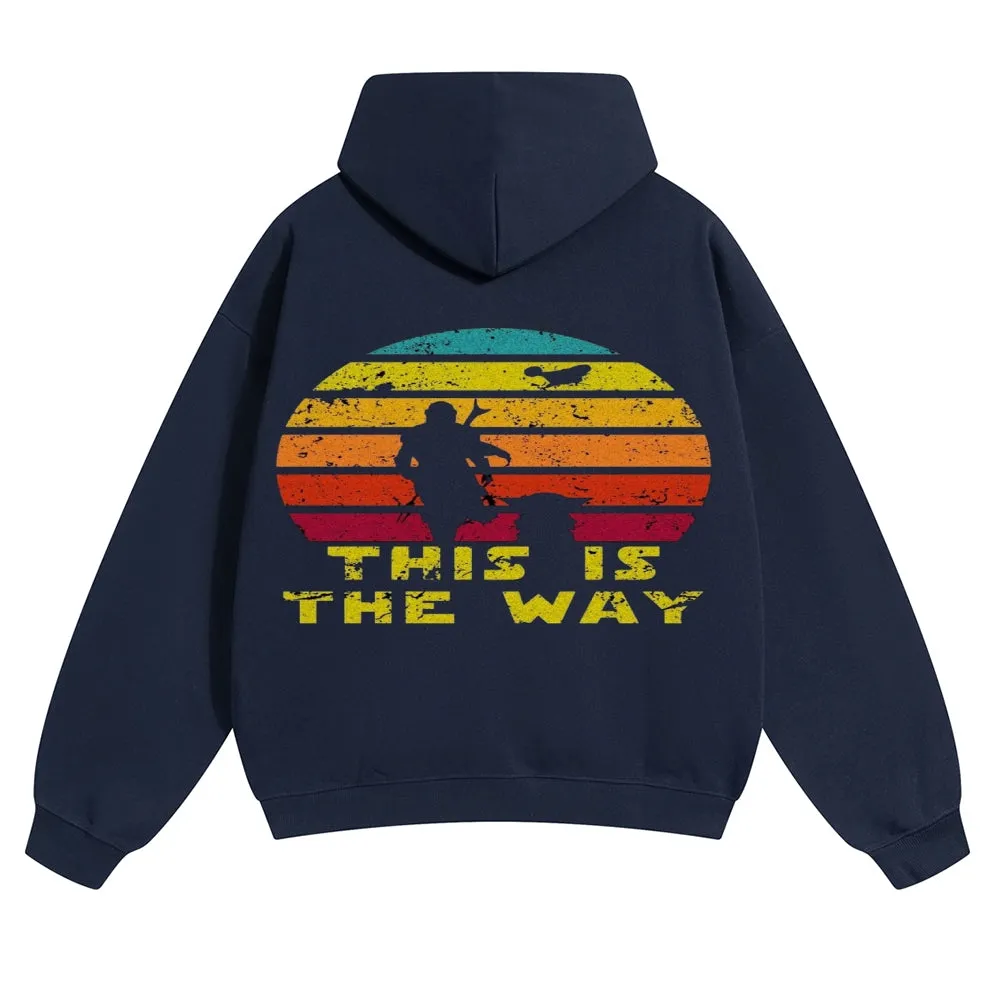 Mens Vintage This is The Way Hoodies