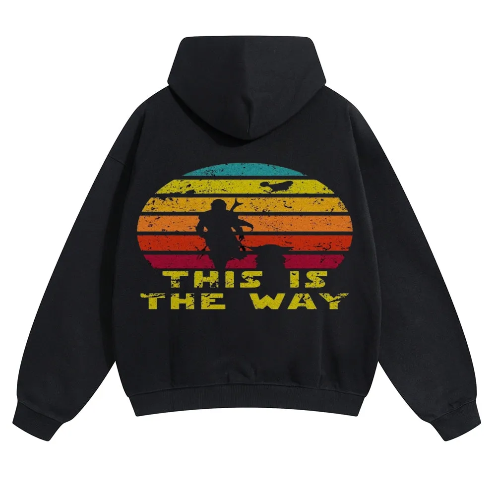 Mens Vintage This is The Way Hoodies