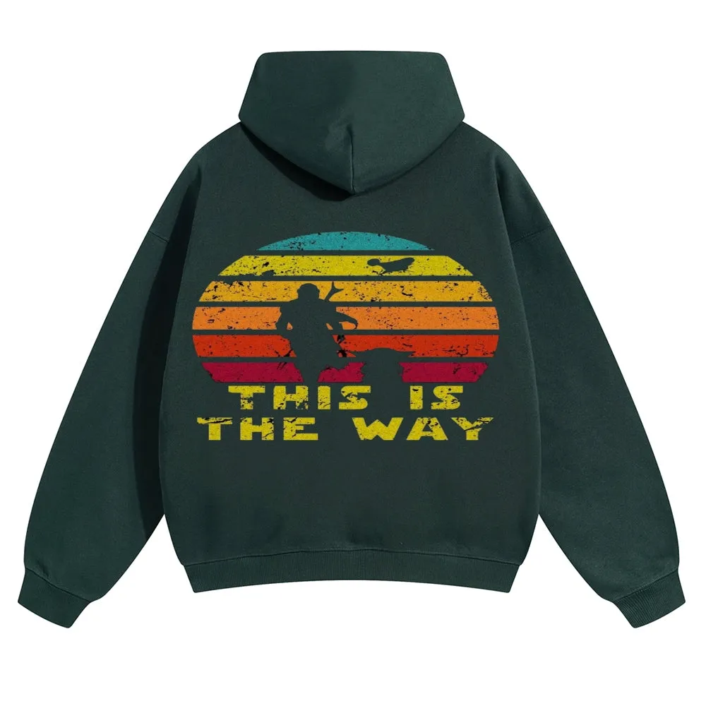 Mens Vintage This is The Way Hoodies