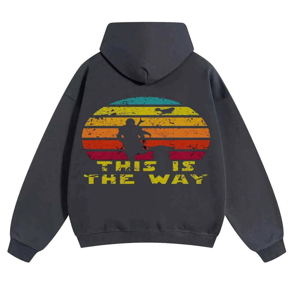 Mens Vintage This is The Way Hoodies
