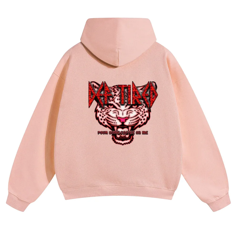 Mens Vintage Tiger Print Hoodies