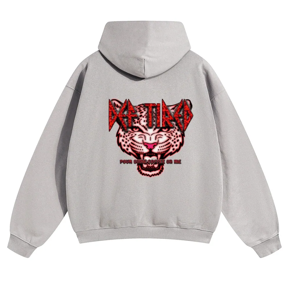 Mens Vintage Tiger Print Hoodies