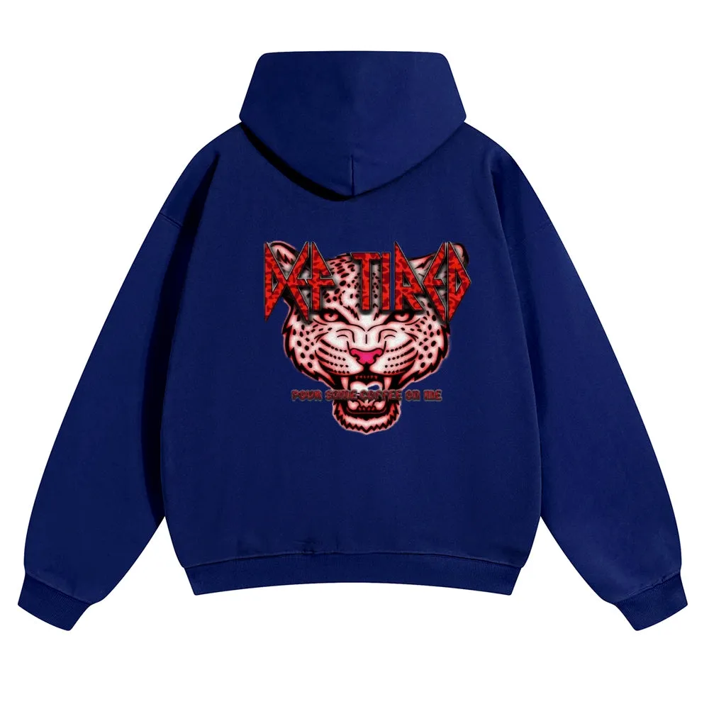 Mens Vintage Tiger Print Hoodies