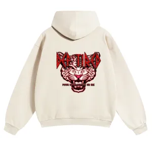 Mens Vintage Tiger Print Hoodies