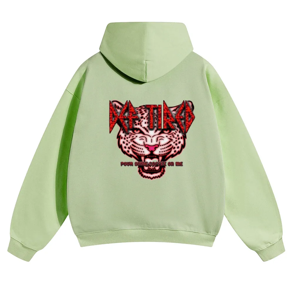 Mens Vintage Tiger Print Hoodies
