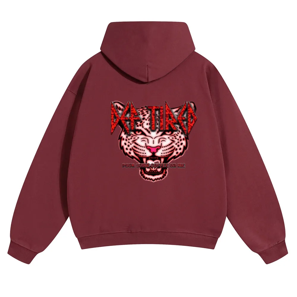 Mens Vintage Tiger Print Hoodies