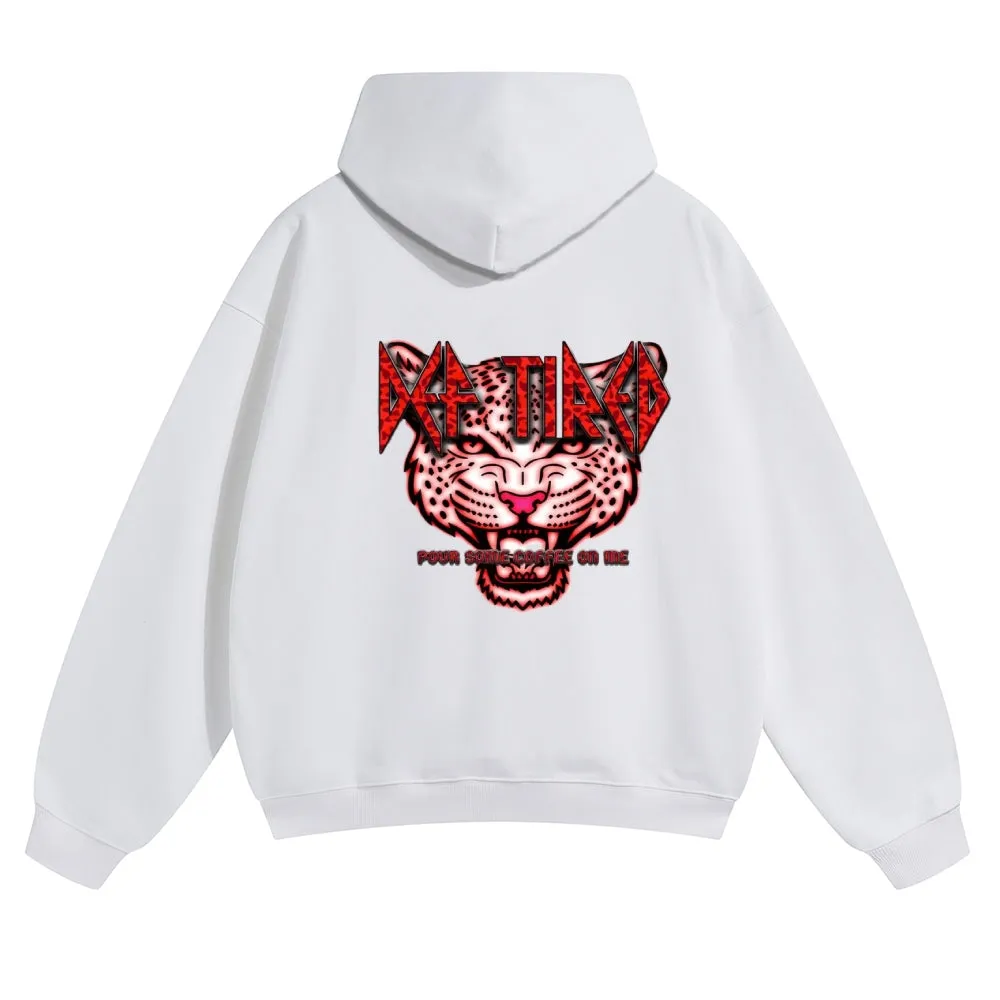 Mens Vintage Tiger Print Hoodies