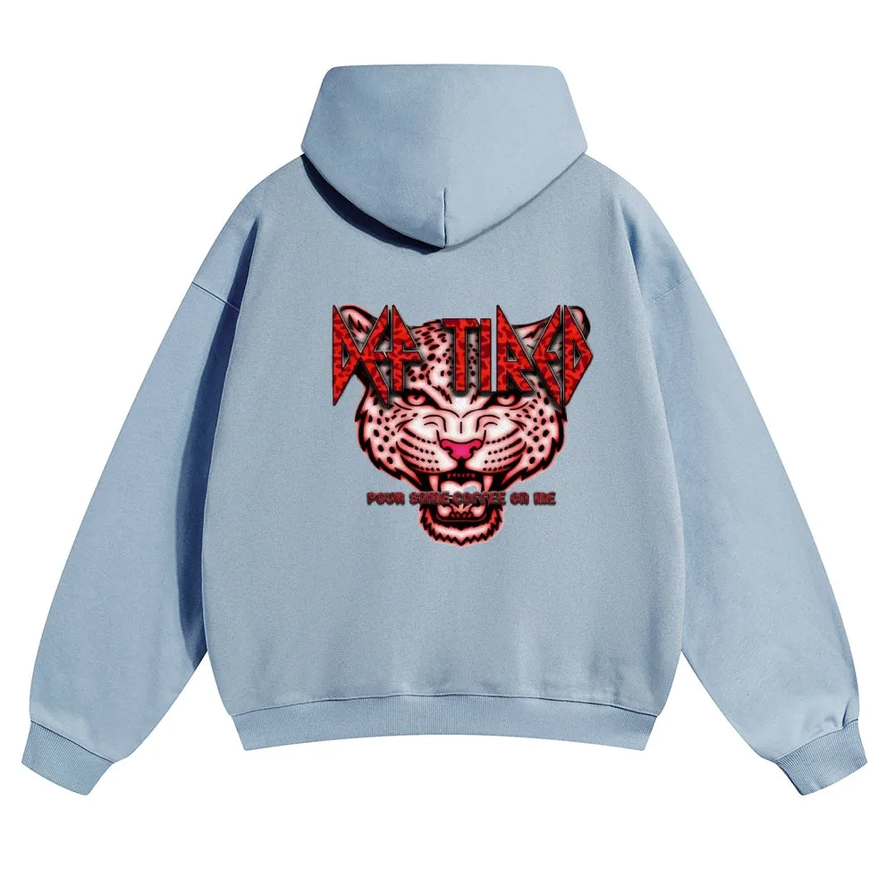 Mens Vintage Tiger Print Hoodies