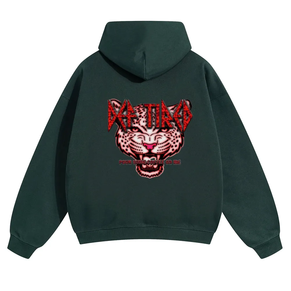 Mens Vintage Tiger Print Hoodies