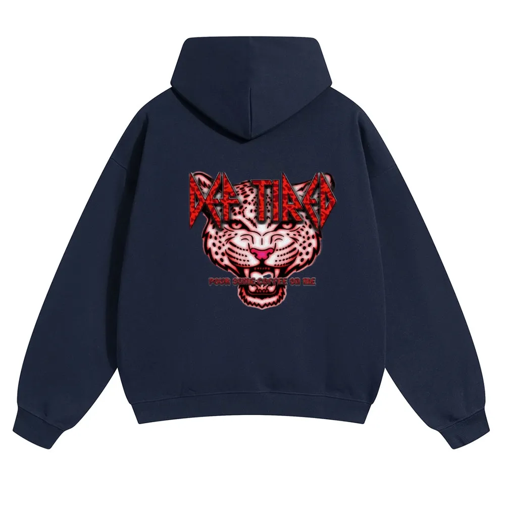 Mens Vintage Tiger Print Hoodies