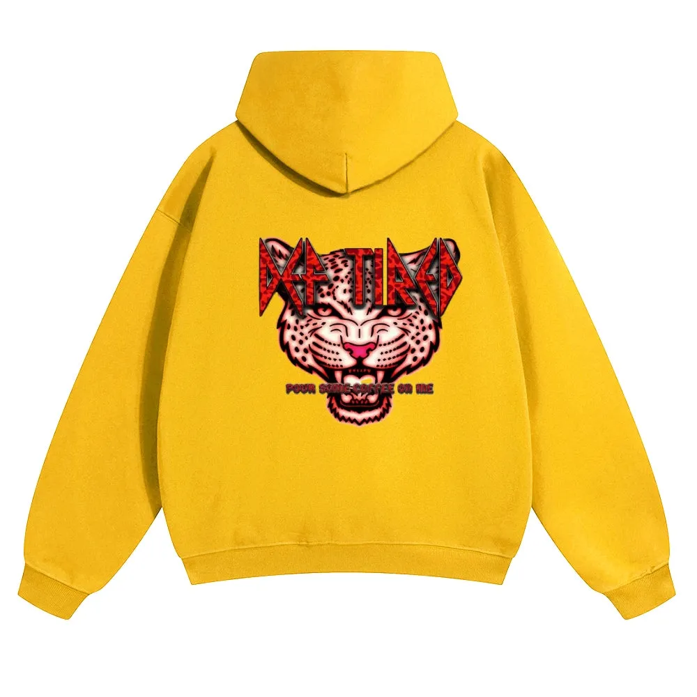 Mens Vintage Tiger Print Hoodies