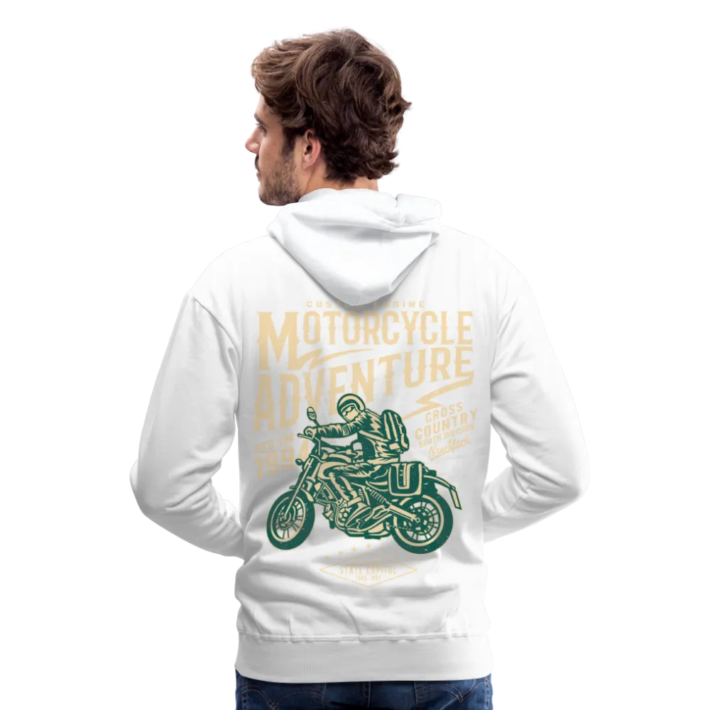 Men's Windproof Motorcycle Fleece Hoodie - Thermal Riding Sweatshirt