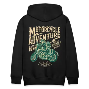 Men's Windproof Motorcycle Fleece Hoodie - Thermal Riding Sweatshirt