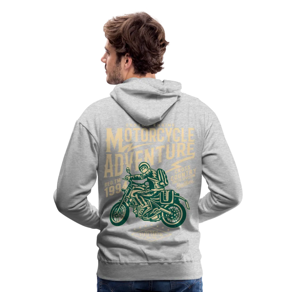 Men's Windproof Motorcycle Fleece Hoodie - Thermal Riding Sweatshirt
