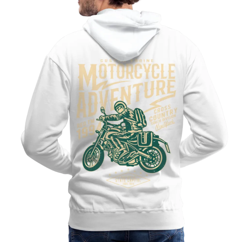 Men's Windproof Motorcycle Fleece Hoodie - Thermal Riding Sweatshirt