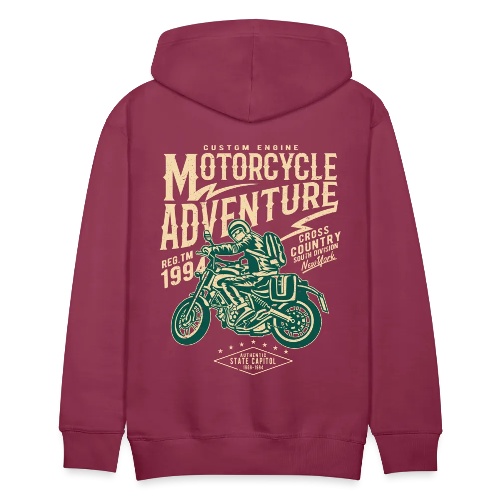 Men's Windproof Motorcycle Fleece Hoodie - Thermal Riding Sweatshirt