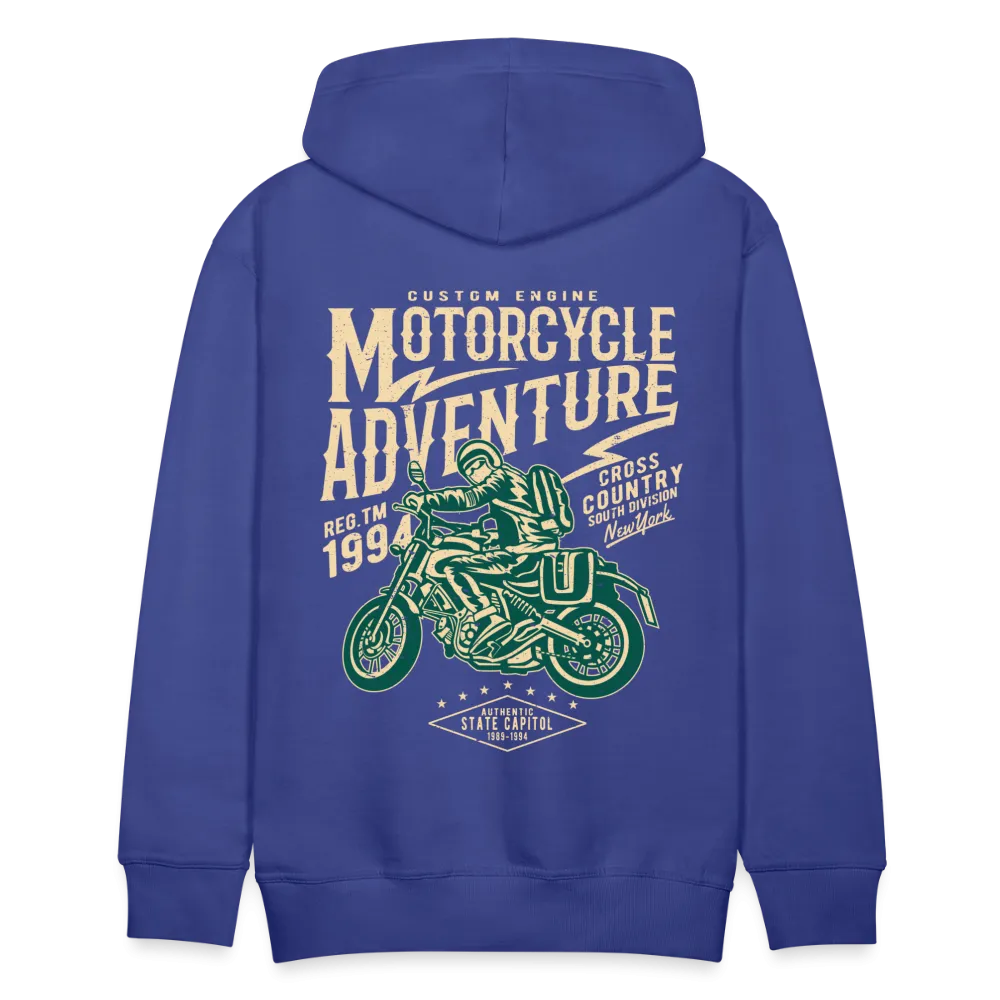 Men's Windproof Motorcycle Fleece Hoodie - Thermal Riding Sweatshirt