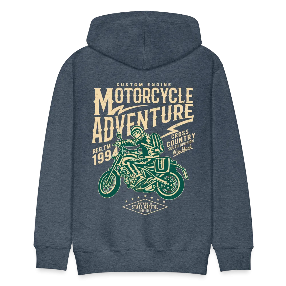 Men's Windproof Motorcycle Fleece Hoodie - Thermal Riding Sweatshirt