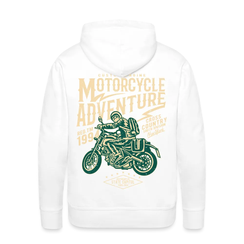 Men's Windproof Motorcycle Fleece Hoodie - Thermal Riding Sweatshirt