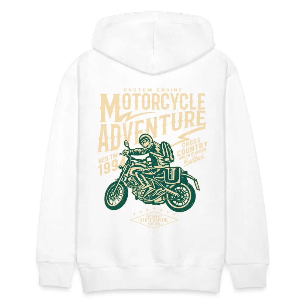 Men's Windproof Motorcycle Fleece Hoodie - Thermal Riding Sweatshirt