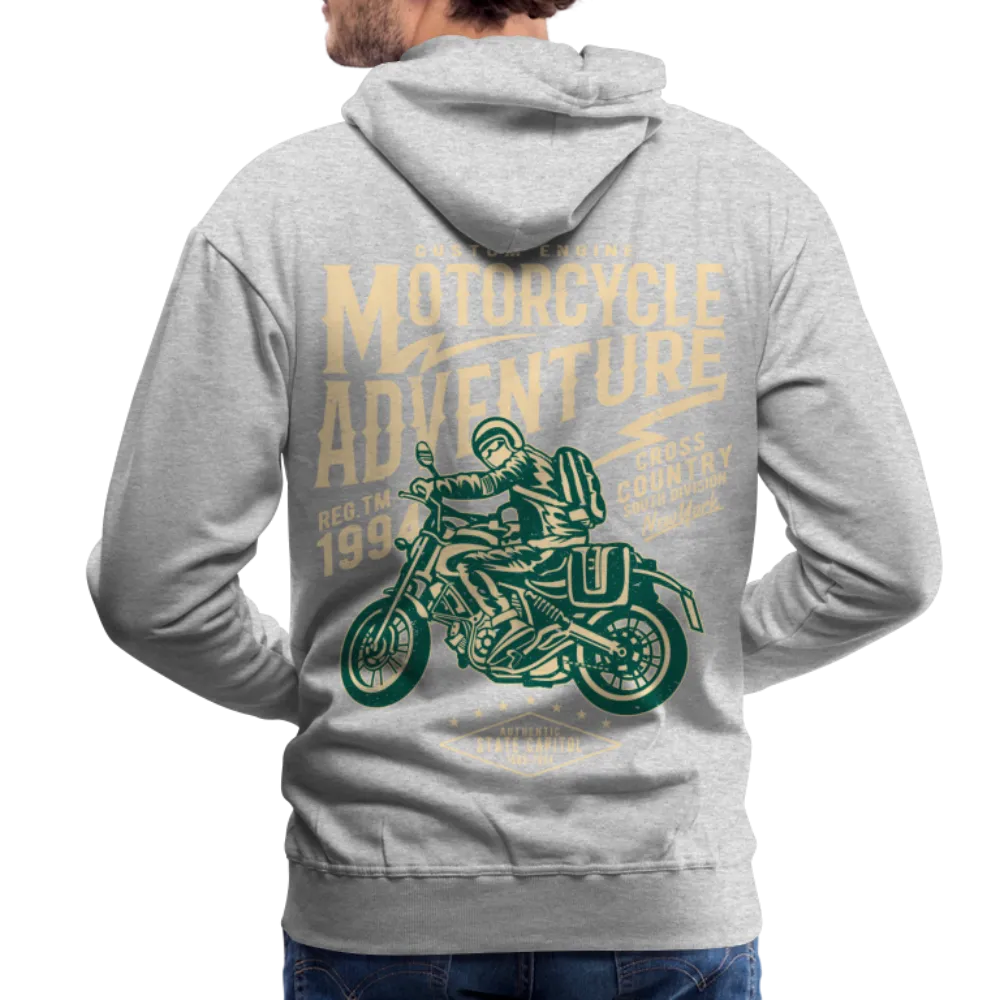 Men's Windproof Motorcycle Fleece Hoodie - Thermal Riding Sweatshirt