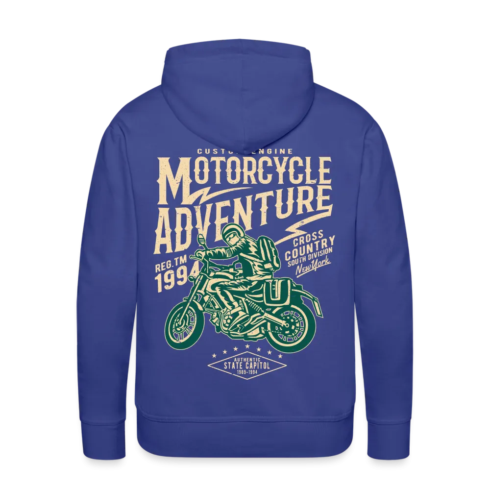 Men's Windproof Motorcycle Fleece Hoodie - Thermal Riding Sweatshirt