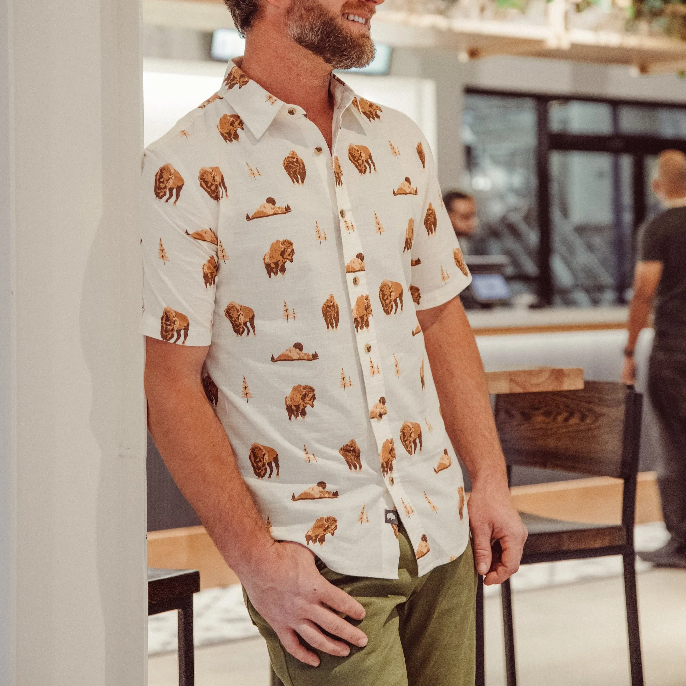 Men's Yellowstone Short Sleeve Woven Shirt