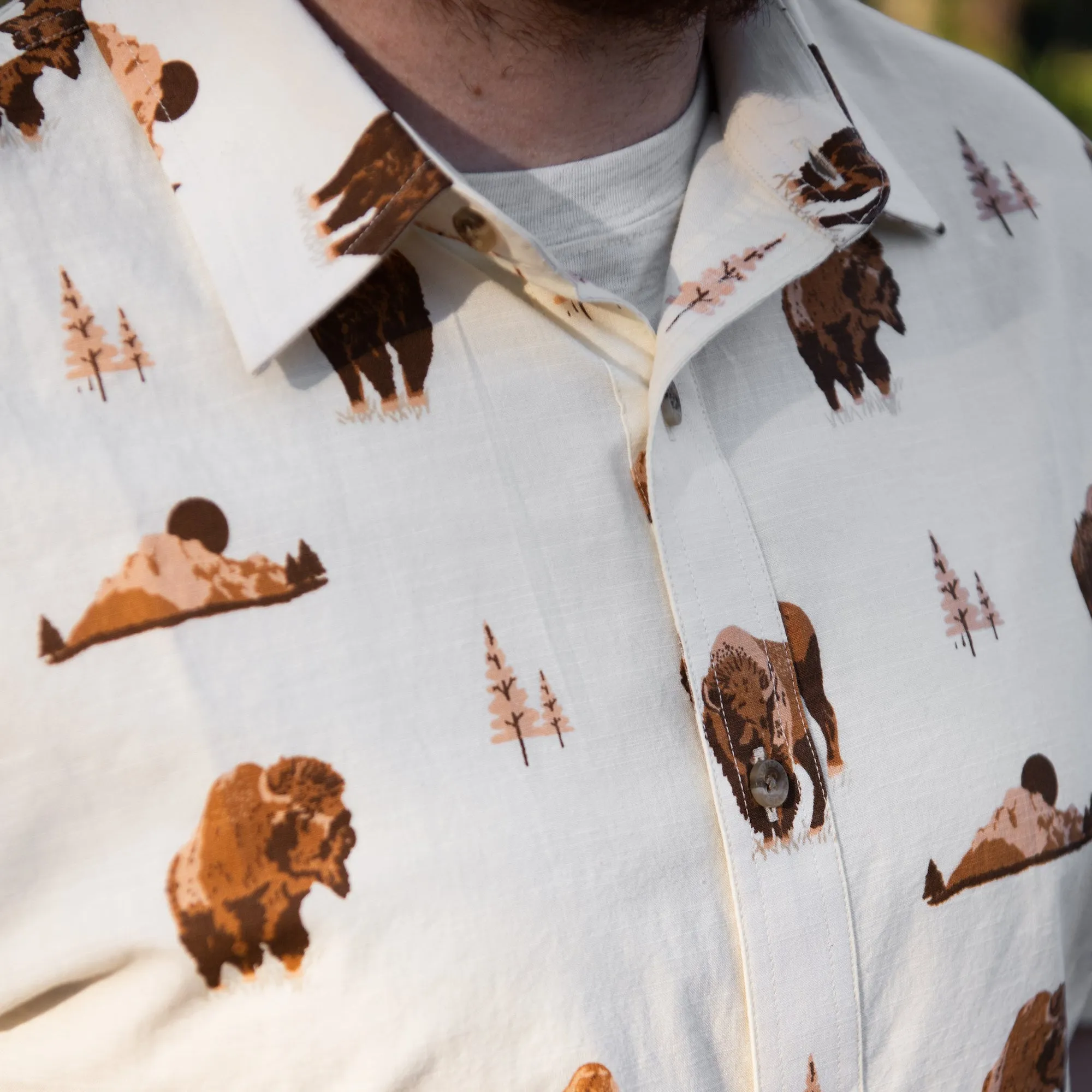 Men's Yellowstone Short Sleeve Woven Shirt
