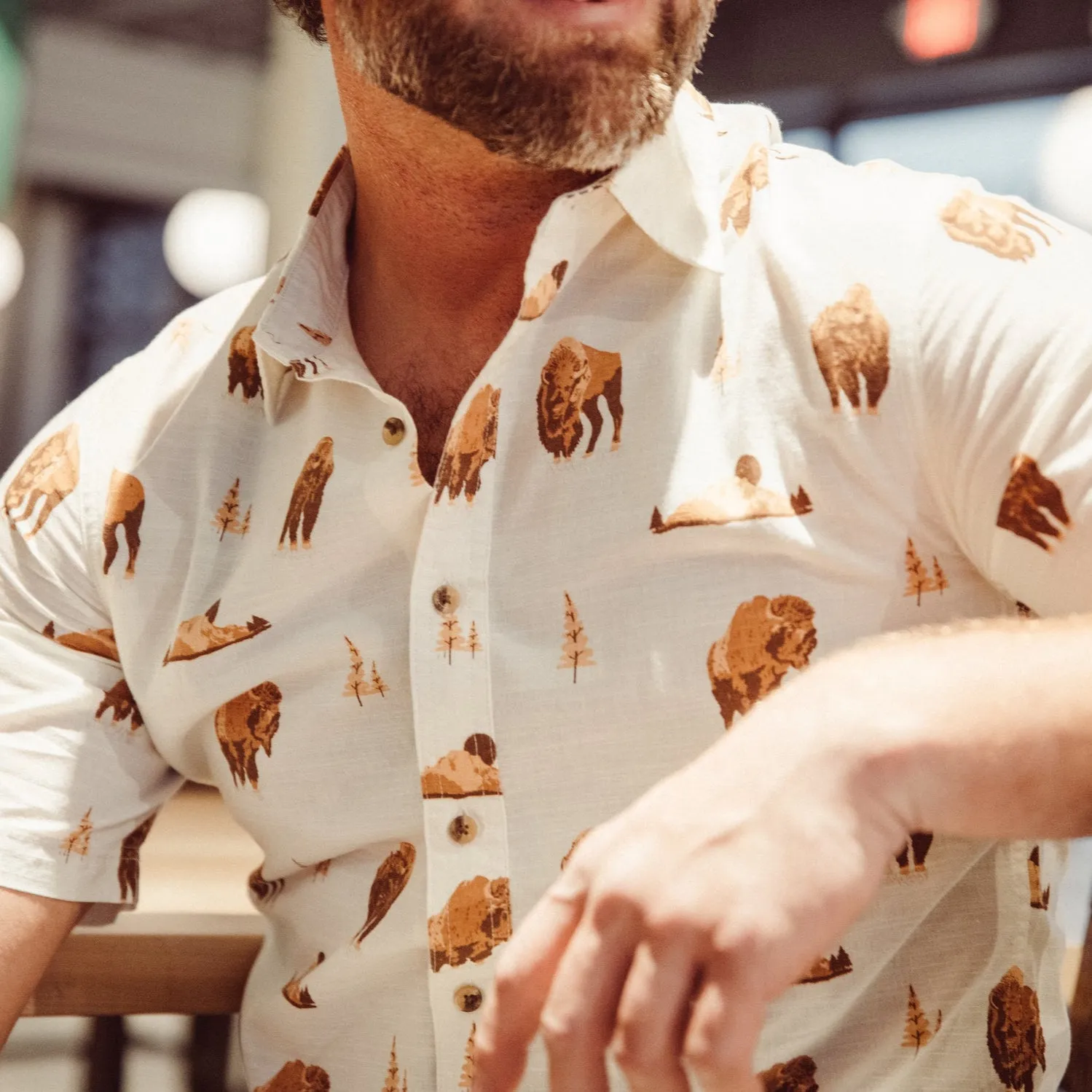 Men's Yellowstone Short Sleeve Woven Shirt