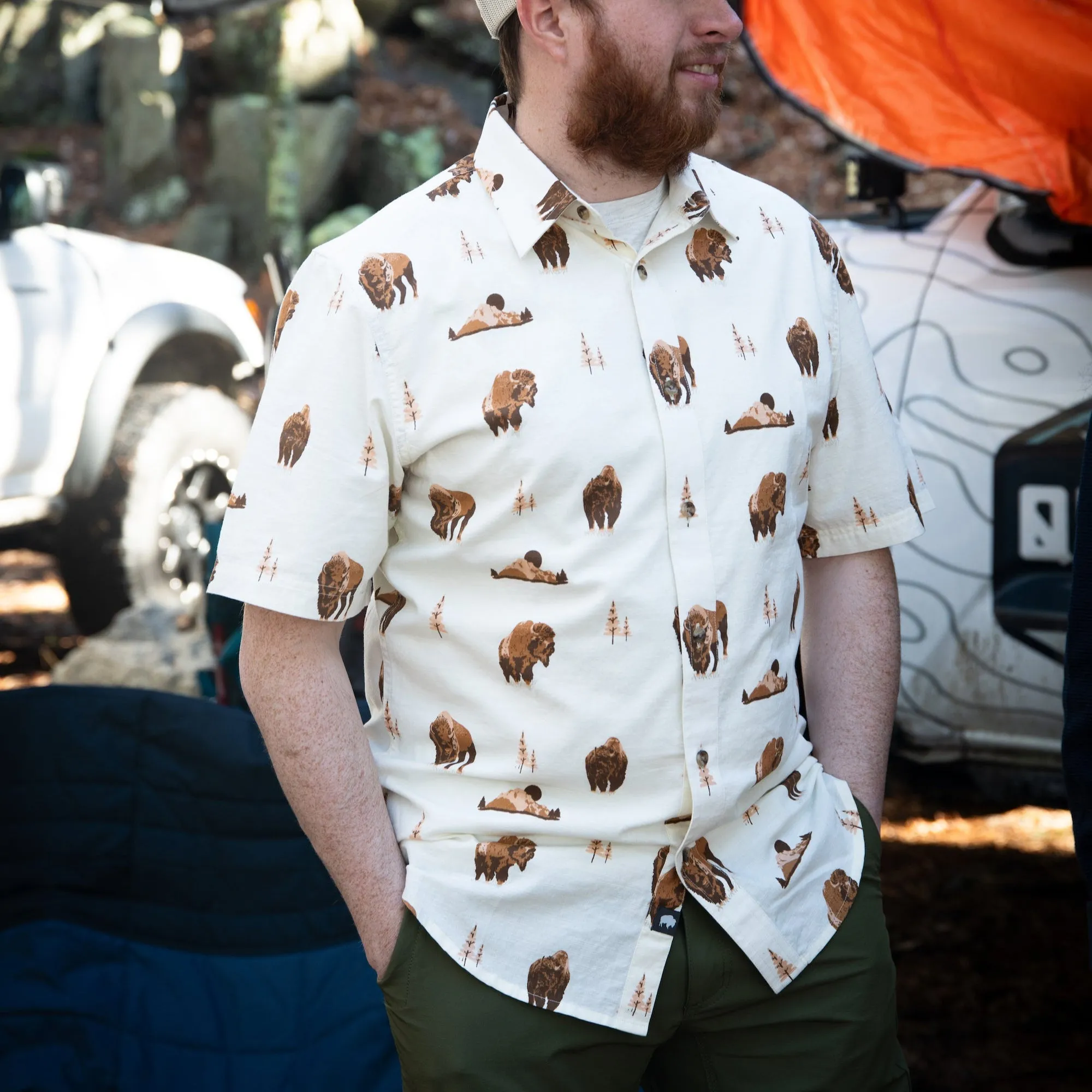 Men's Yellowstone Short Sleeve Woven Shirt