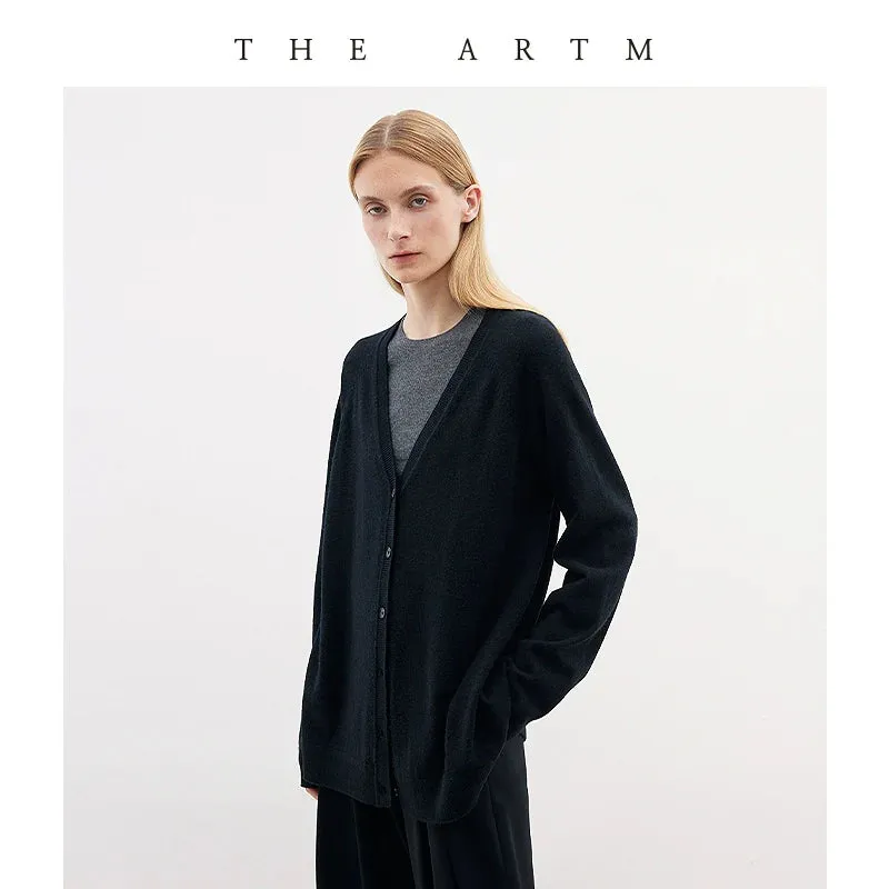 Merino Wool V-Neck Cardigan