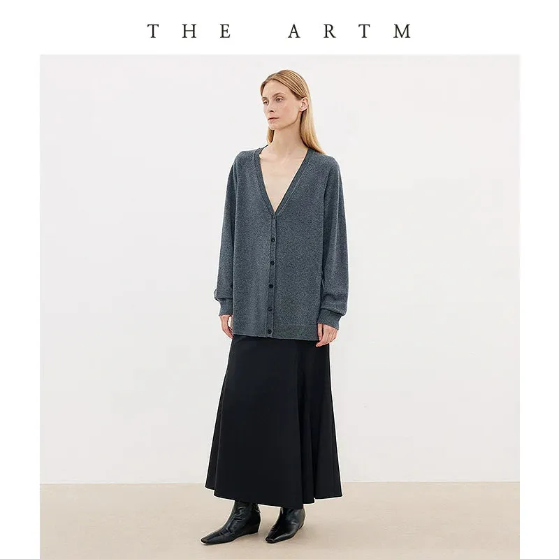 Merino Wool V-Neck Cardigan